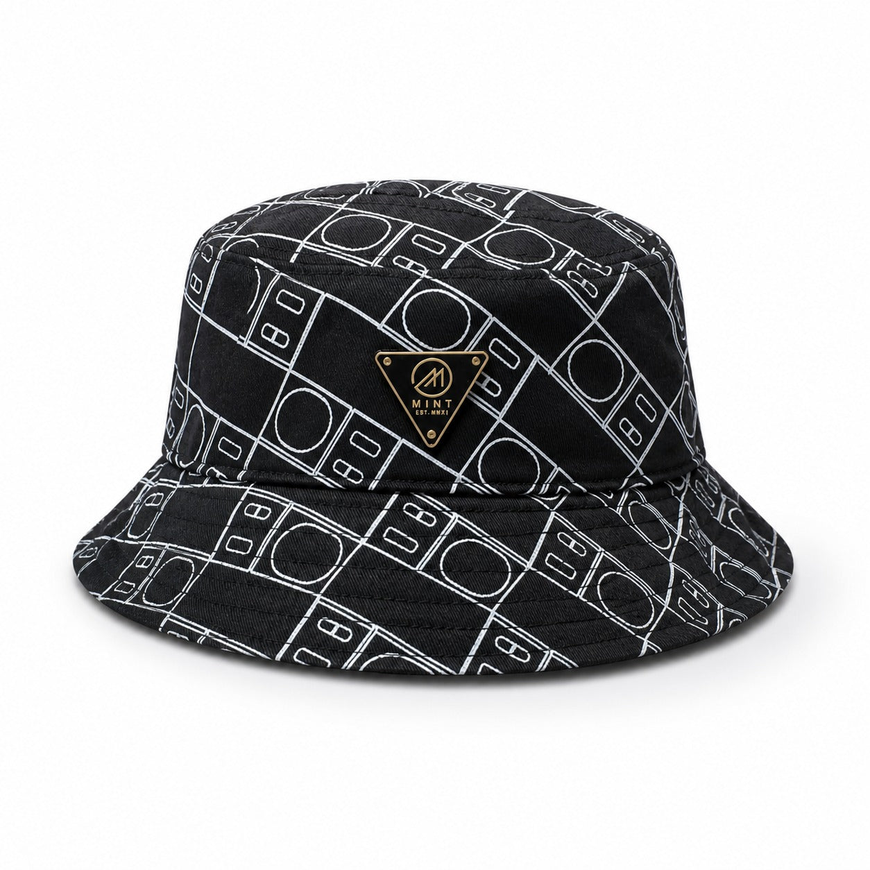 Mint Scale Bucket Hat In Black