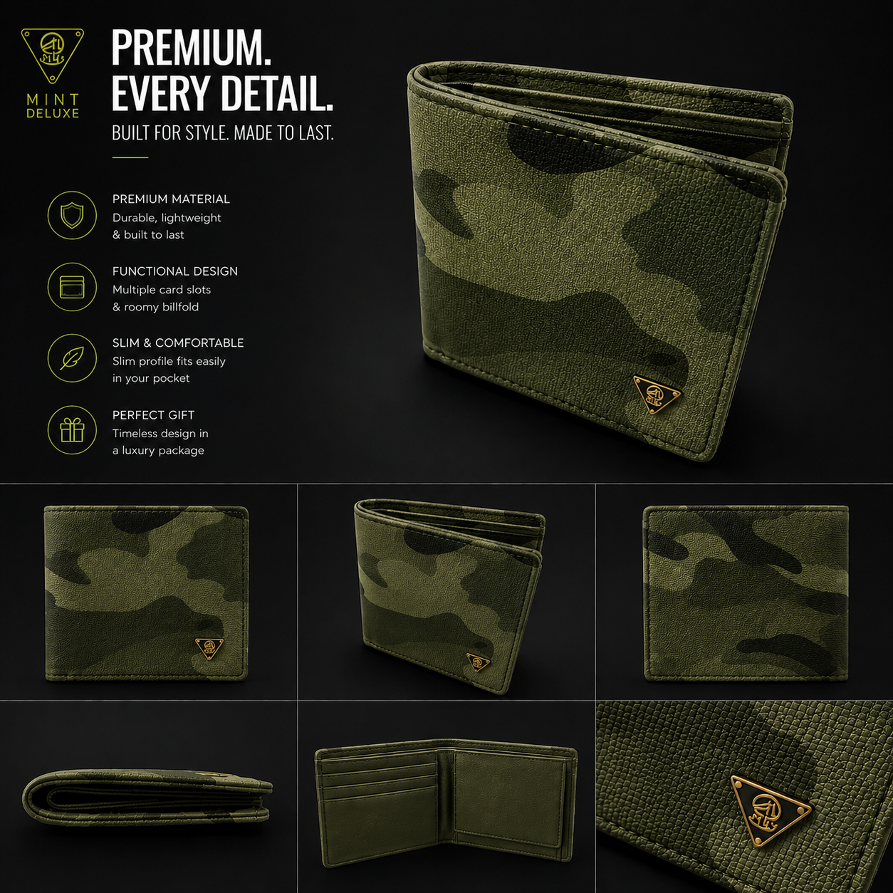 Army Camo Bifold Wallet