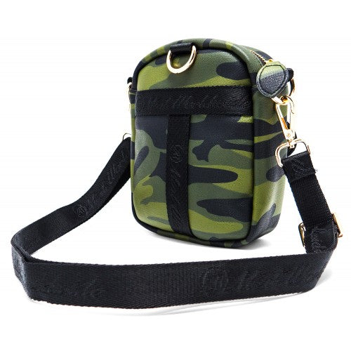 Camo Leather Crossbody