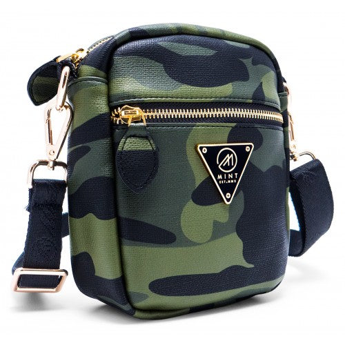 Camo Leather Crossbody