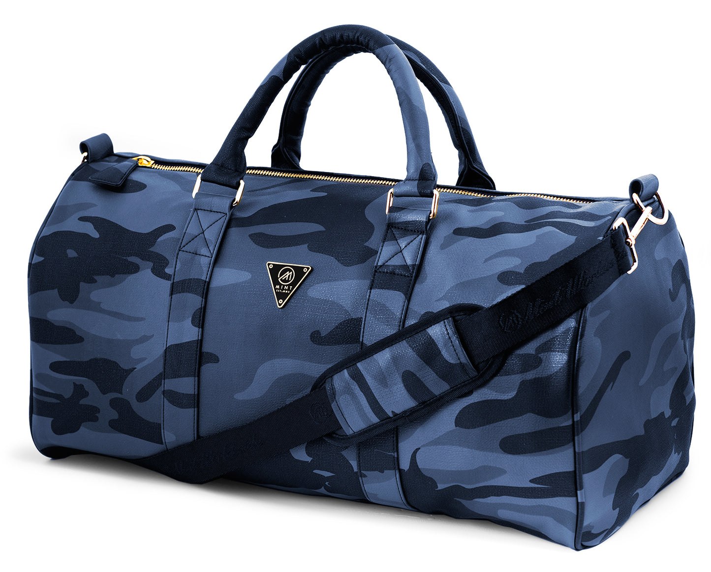 Camo Leather Duffle Bag