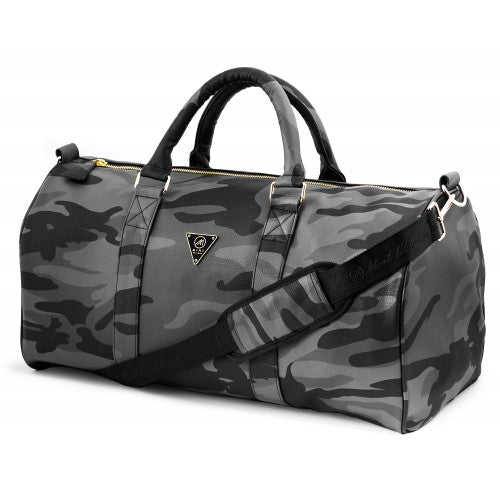 Camo Leather Duffle Bag