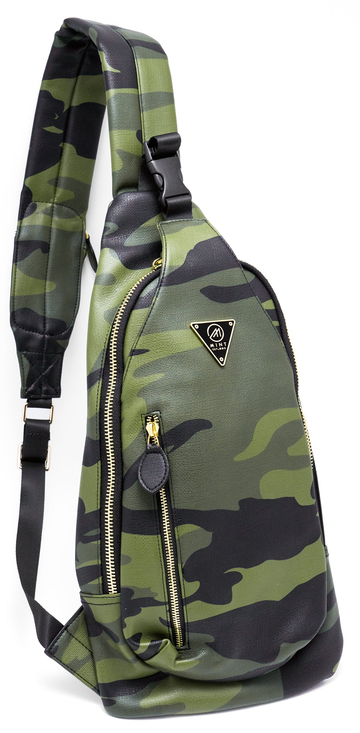 Camo Leather Crossbody Sling