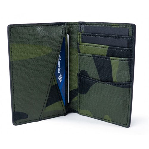 Camo Leather Slim Wallet