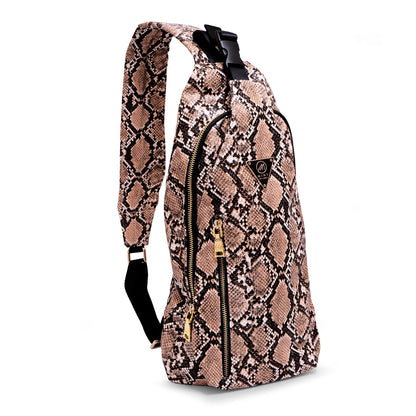 Tan Cobra Cross Body Sling Bag