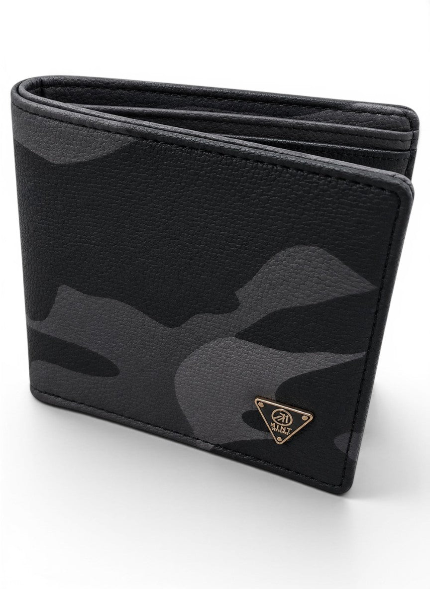 Black Camo Bifold Wallet