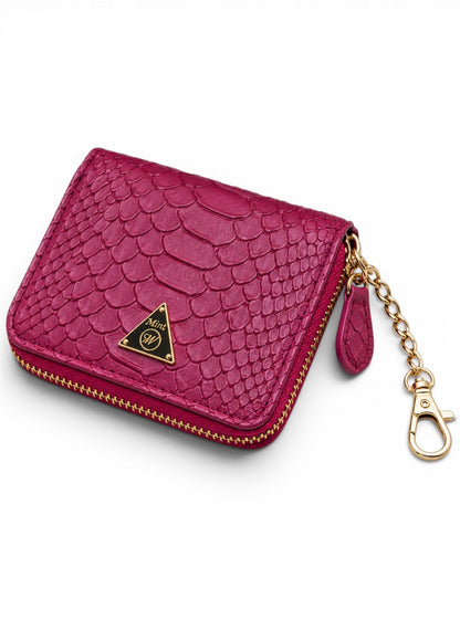 Premium Ruby Anaconda Skin Coin Wallet