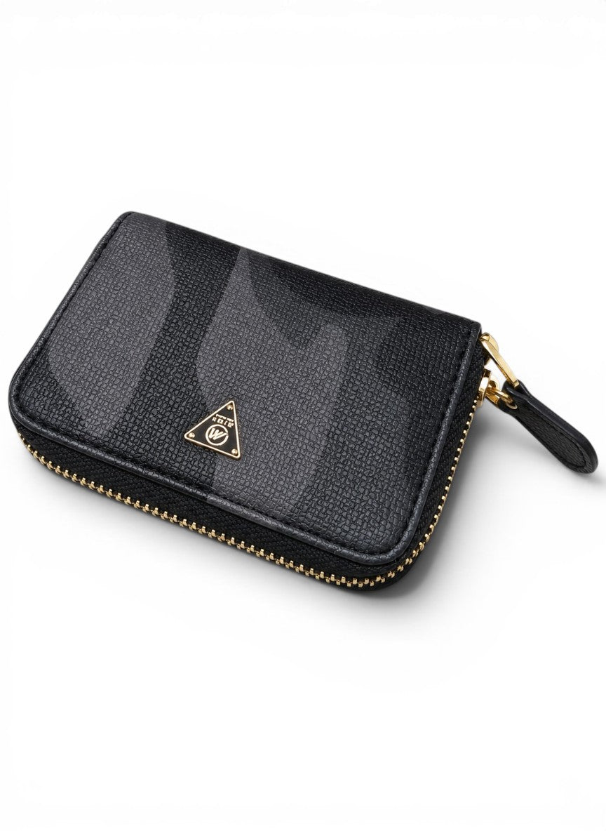 Premium Nylon Black Camo Coin Wallet
