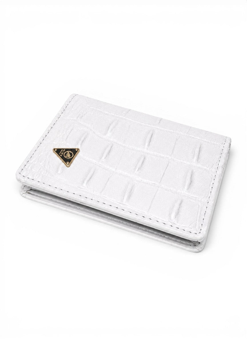 Premium White Crocodile Slim Wallet