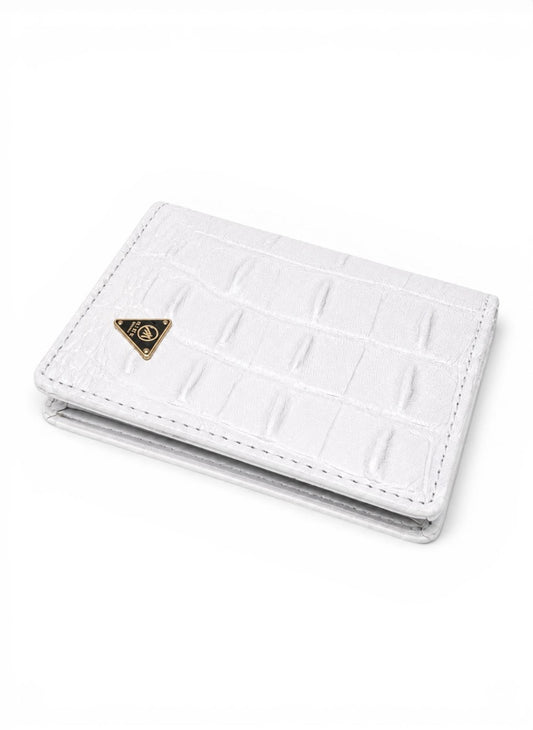 Premium White Crocodile Slim Wallet