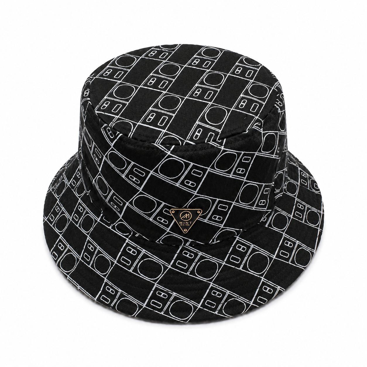 Mint Scale Bucket Hat In Black