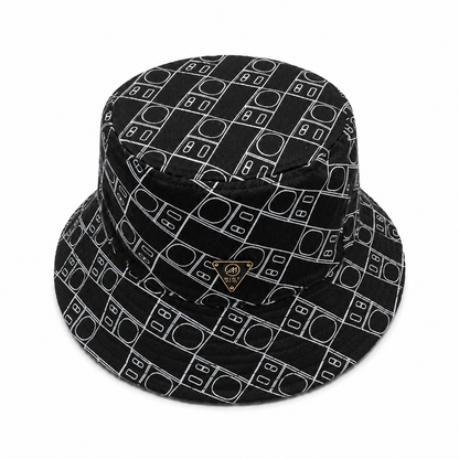 Mint Scale Bucket Hat In Black