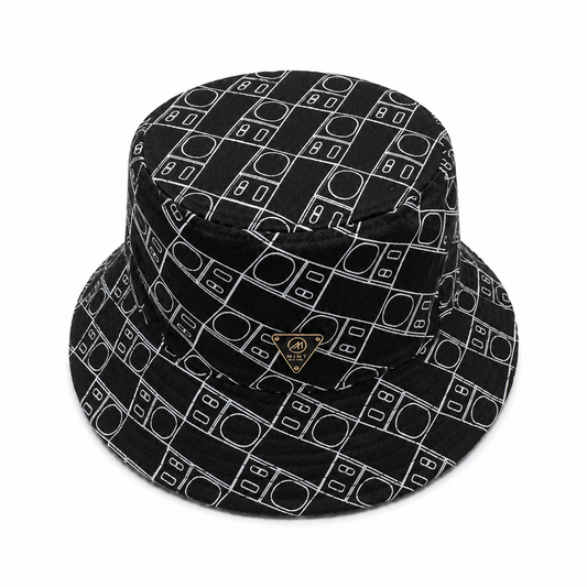 Mint Scale Bucket Hat In Black
