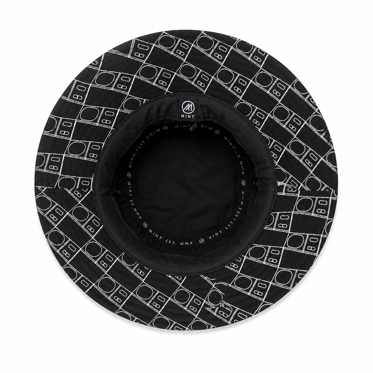Mint Scale Bucket Hat In Black