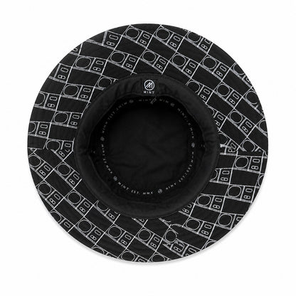 Mint Scale Bucket Hat In Black