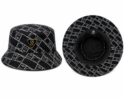 Mint Scale Bucket Hat In Black