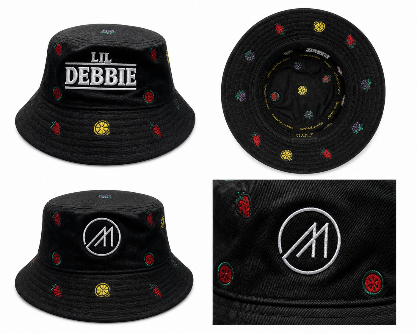 Mint Lil Debbie Bucket Hat In Black