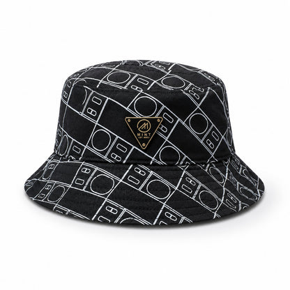 Mint Scale Bucket Hat In Black