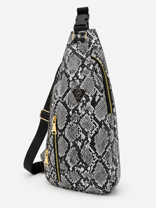 Tan Cobra Cross Body Sling Bag