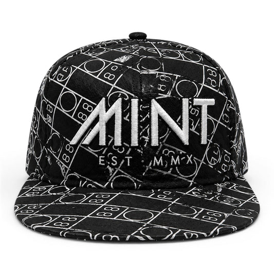 6 Panel Snap back Hat Scale Cap