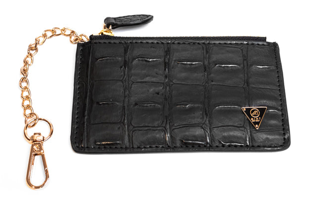 Croc Leather Pouch