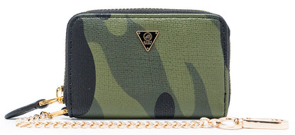 Camo Leather Card Wallet