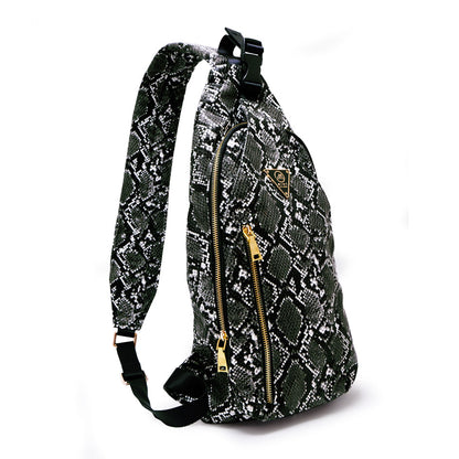 Black Cobra Cross Body Sling Bag