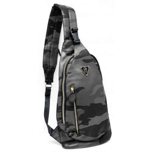 Camo Leather Crossbody Sling